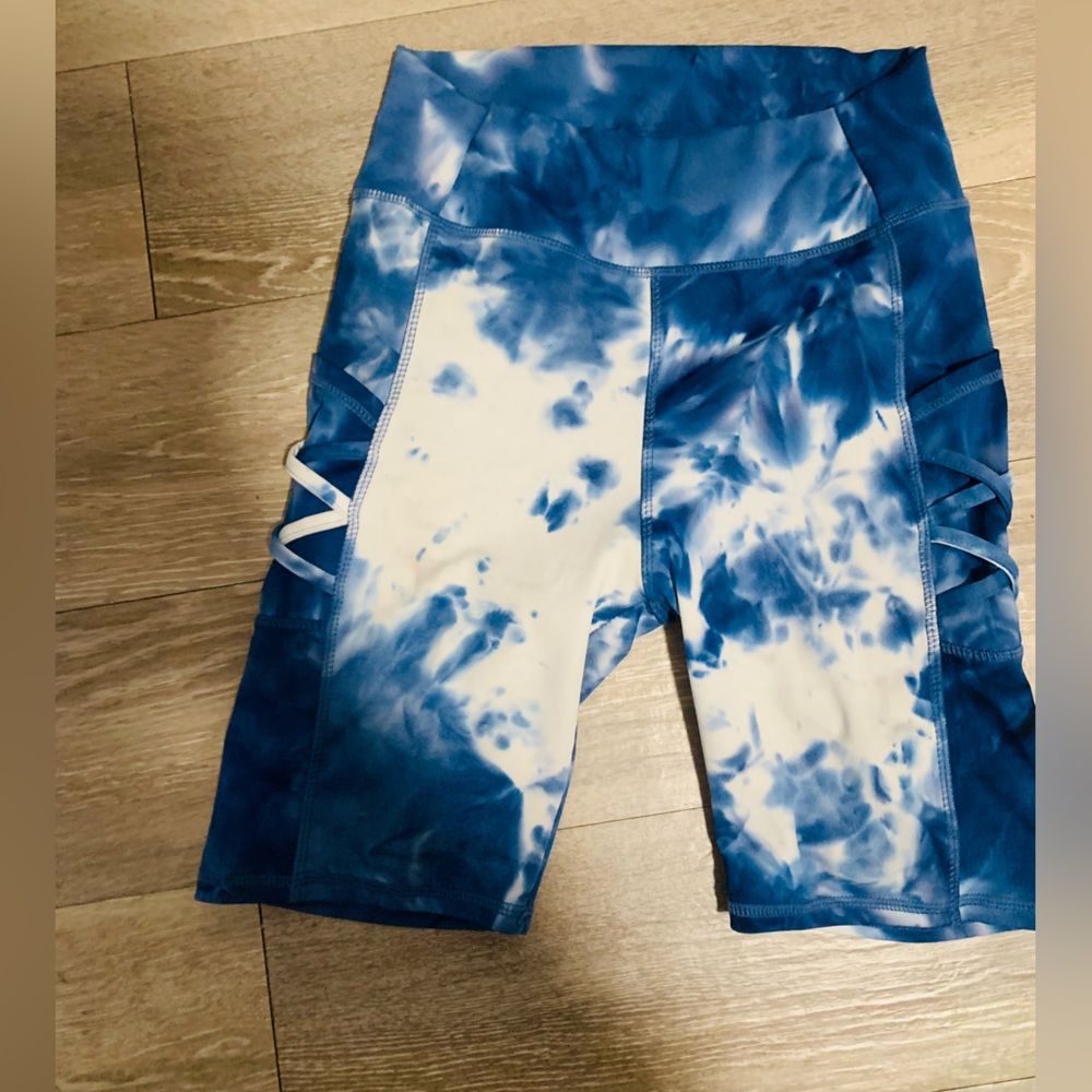 Tie dye biker shorts